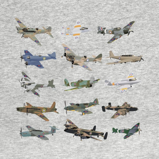 Various British WW2 Airplanes by NorseTech